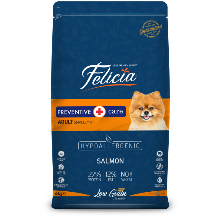 Felicia small adult salmon