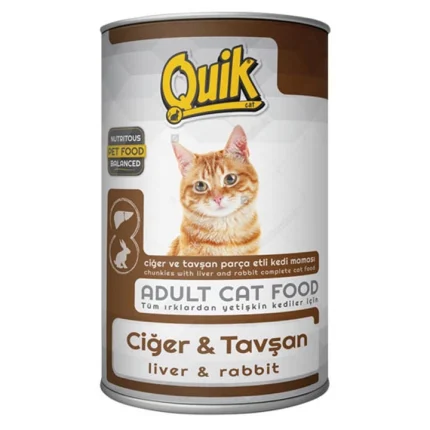 Quik ღვიძლის და კურდღლის კონსერვი კატებისთვის