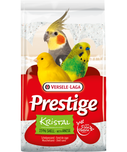 Versele-Laga Prestige Shell Sand Crystal - white 25 kg
