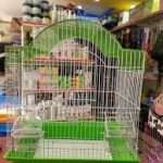 Bird cage with extra glass inside