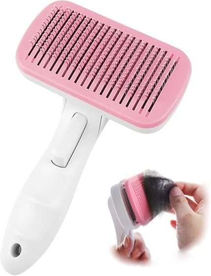 Pet comb (self-cleaning) holder