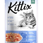 KITTIX CANNED food with turkey meat for cats 850g.