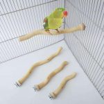Bird wooden accessory stick with clip new