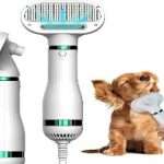 Hair dryer and comb together