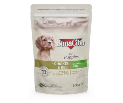 Pouch Wet Puppy Chicken & Beef 100g