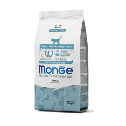 Monge მონჯე კნუტებისთვის ნედლი კალმახით 1.5kg